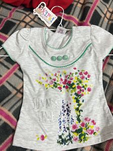 6 month Baby Girl T-shirt and Frock
