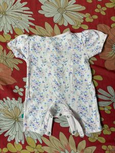 Cute Floral Baby Romper