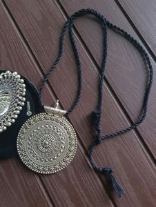 Balck Metal Combo Chandbali Set