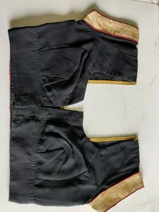 Black Golden Embroidered Saree With Blouse