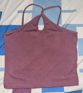 Ribbed Cutout Tank Top