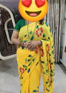 Hand-painted Saree