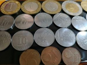 Saudi Riyal Coins And Euro Coin
