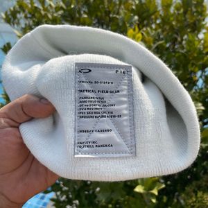 Oakley x Piet Skull Beanie in Bone White
