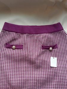 Korean Chekered Woolen Skirt