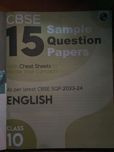 Class 10 English Sample paper