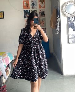 Floral Print Mini Dress