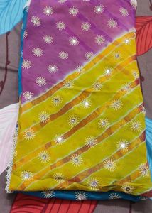Multi Color Lahariya Saree