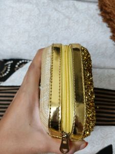 Price Dropped Golden Clutch Without Chain .