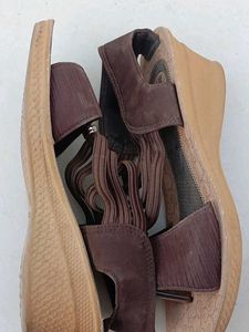 Binny Brown Floral Sandals