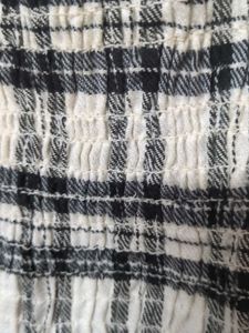 Plaid Smocked Crop Top