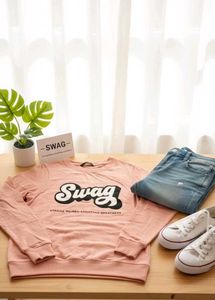 Stylish Pink Swag Sweatshirt