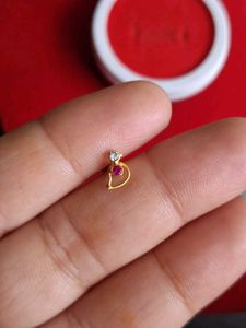 Nose Pin Gold Parrot Design