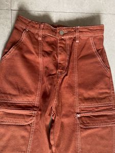 Rusted Brown Cargo Jeans