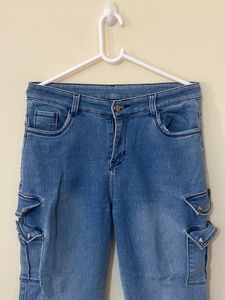 Blue Cargo Jeans