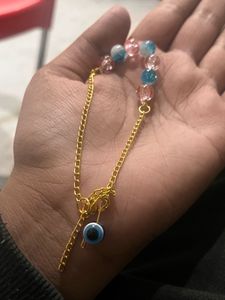 Evil Eye Beaded chain Bracelet