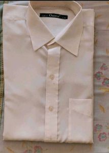 Oxonii White Shirt Full Sleeves Slim Fit Size L 40