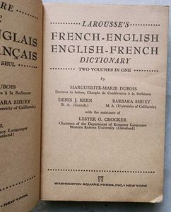 French English, English Frencch Dictionary two vol