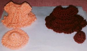 handmade woolen kanha ji dress.