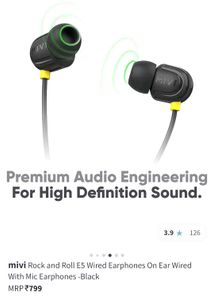 MIVI Wired Earphones