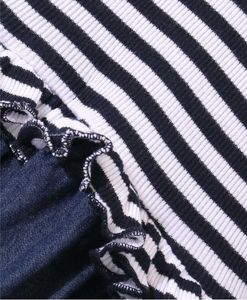 Striped  &amp; Denim frock