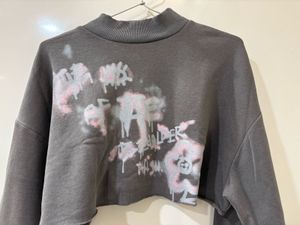 Cropped Graphic Sweatshirt