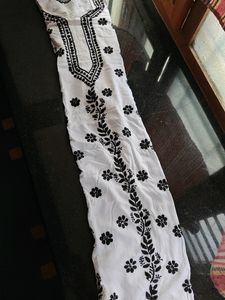 White Chikankari Kurti
