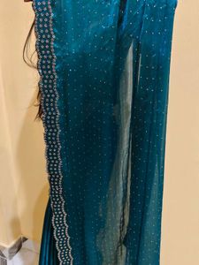 Hot Bollywood Silk Blend Saree With Free Petticoat