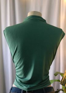H&amp;M Green Mock Neck Top