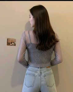 Stylish Sheer Animal Print Cardigan