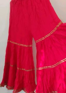 Red Ethnic Skirt, with dupatta