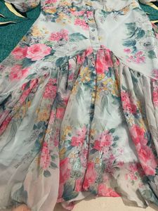 Baby Blue Floral Dress