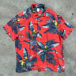H&M Tropical Parrot Print Shirt