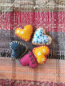 Heart Cotton Decorative Brooch