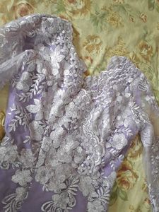Lavender Bodycon Lace Dress