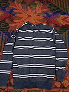 Striped V-Neck Sweater