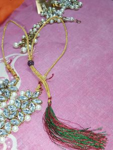 🔥offer New Kundan moti 4 Piece Set