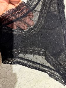 Black Lace Trim Panties