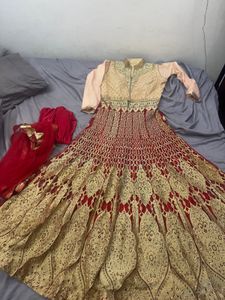 Gorgeous Red Gown Set