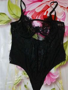 (1062)Black Lace Bodysuit