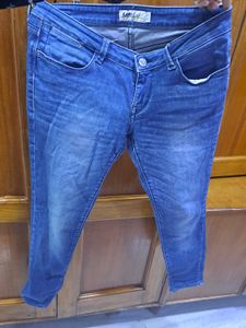 Low Waist Blue Denim Jeans