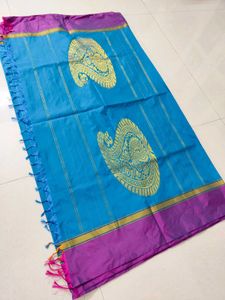 Blue Silk Saree
