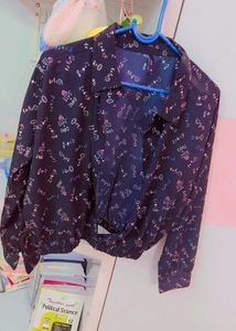 Math Print Crop Top