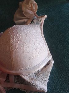 Padded Lace Detail Bra, Colour Cud B Washed Away