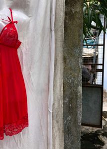 I. Red Lace Lingerie