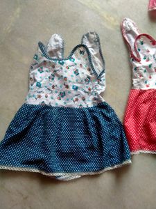 New Born Baby 0 to 3 Months Frocks Good Condition