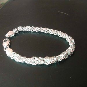 91Pure Silver Hollow Chain ⛓️ Bracelet Unisex