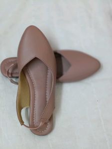 Elegant Blush Pink Slingback Flats