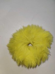 Fluffy Yellow Scrunchie