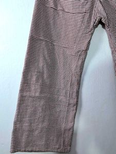 Checkered Wide Leg Lounge Pants